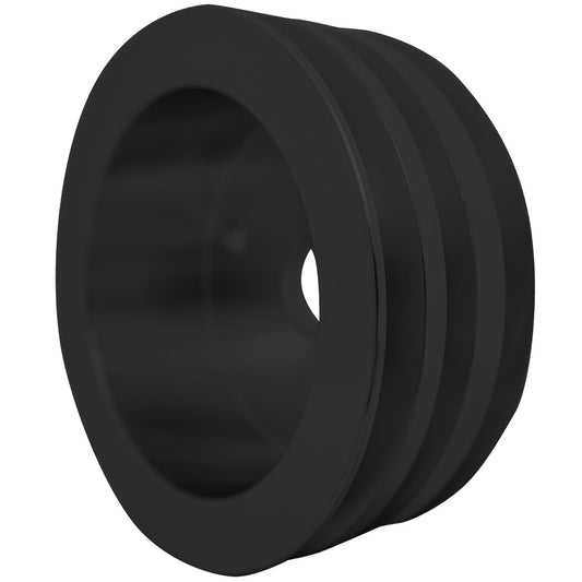 Small Block Chevy Corvette Crankshaft Pulley - V-Belt - '71-82 - Black