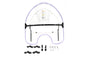 National Cycle Spring Fork Windshield Clear - N2200