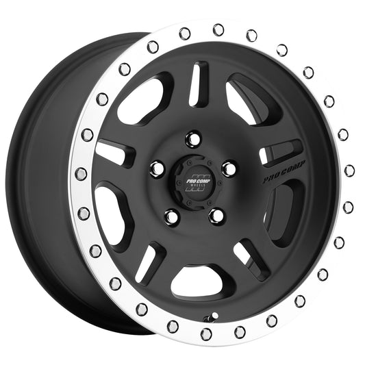 La Paz Satin Black Machined 16x8 5x4.5 4.5BS Offset 0mm Cap P/N 502932700