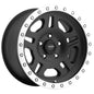 La Paz Satin Black Machined 16x8 5x4.5 4.5BS Offset 0mm Cap P/N 502932700