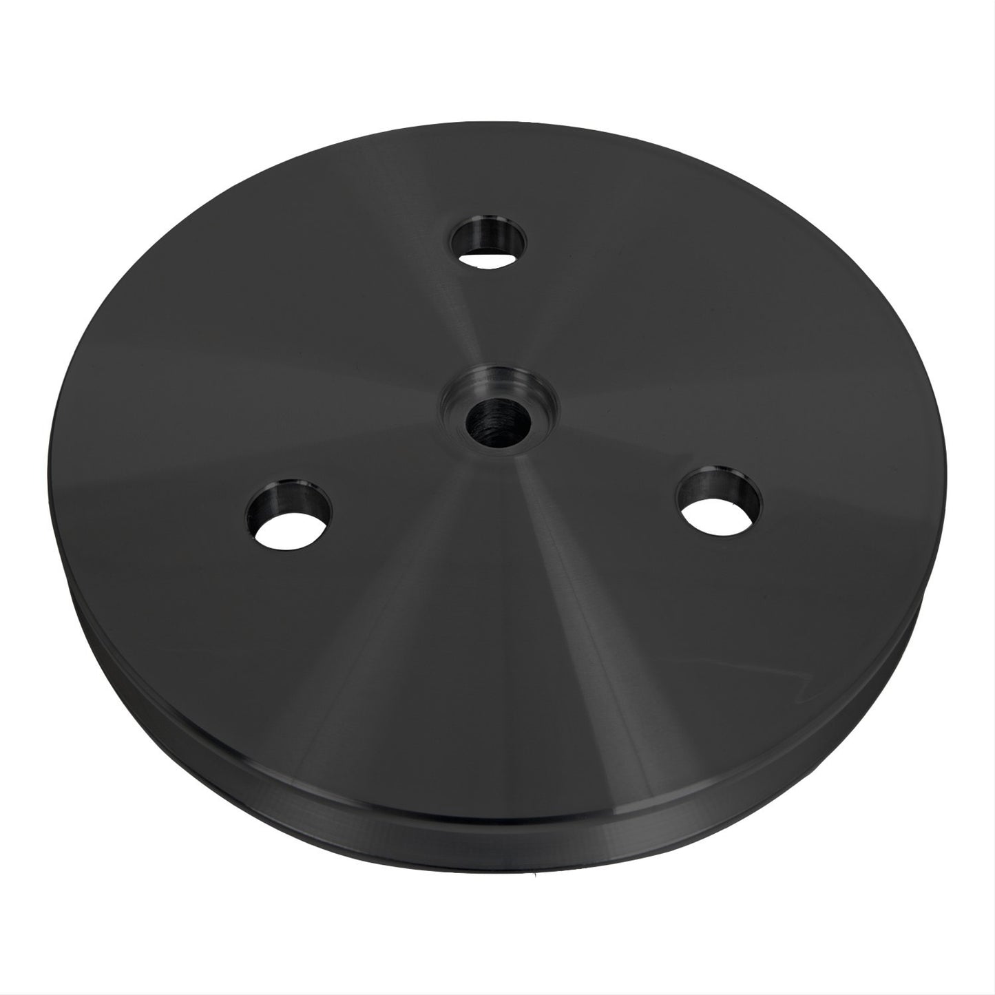 Chevy Small Block Remote Reservoir Power Steering Pulley Press Fit - SWP - Black