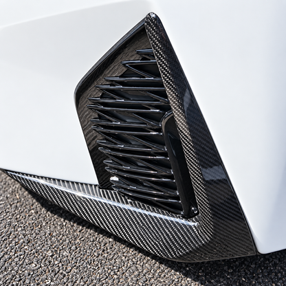 Carbon Fiber Fog Light Lower Bumper Side Trim for Lexus IS300 IS350 IS500