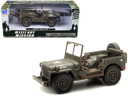Jeep Willys U.S.A. Army Green 1/32 Diecast Model Car by New Ray  free shipping USA
