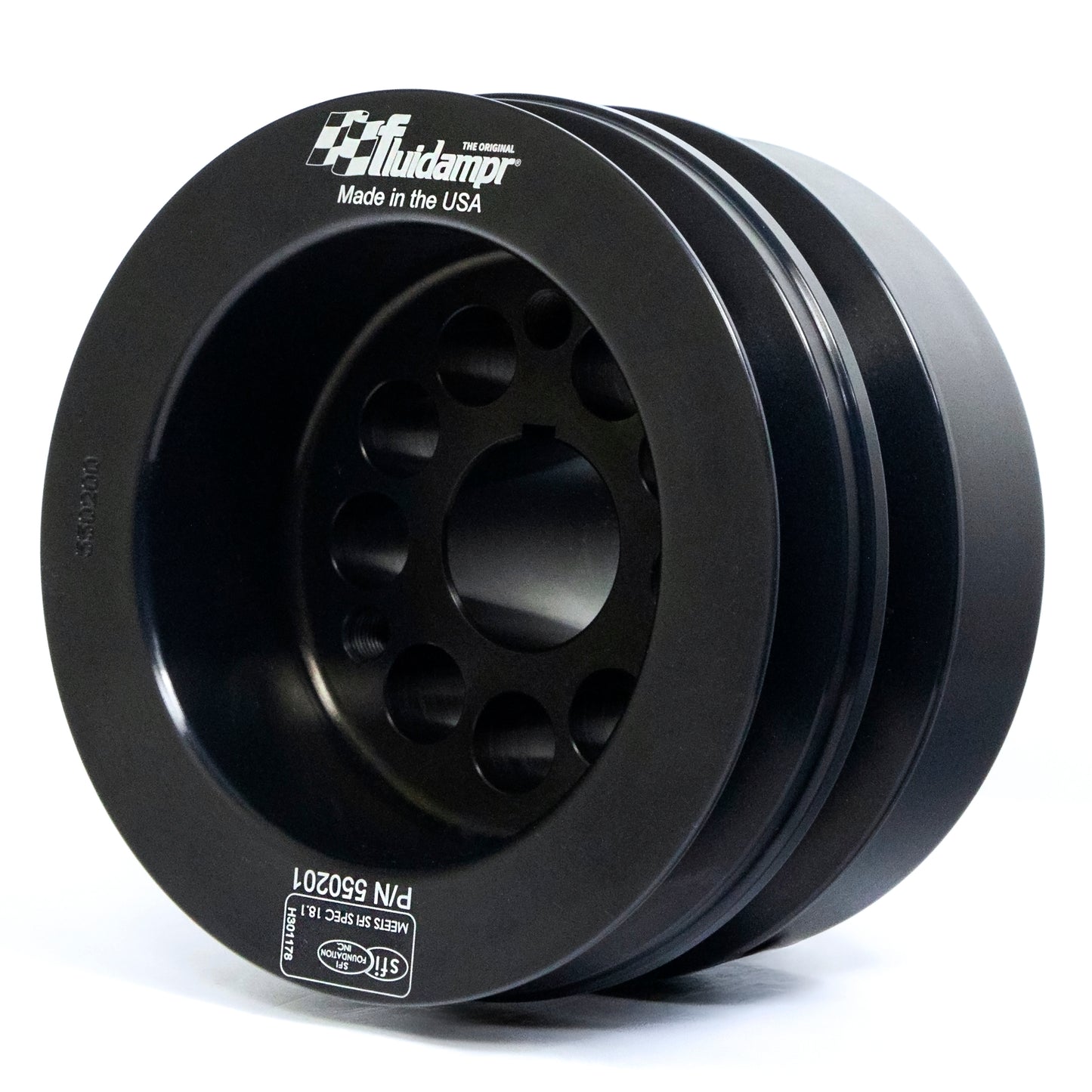 Fluidampr - 550201 - Harmonic Balancer - Fluidampr - Ford Flathead V8 With Wide Belt Pulley - Each