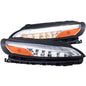 Anzo 2014-2016 Jeep Cherokee LED Parking Lights Chrome w/ Amber Reflector