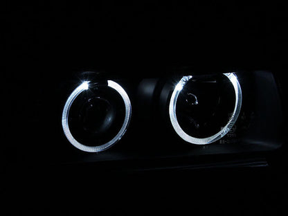 92-98 BMW 3 Series E36 2-Door Halo Headlight Pair, Anzo 121011