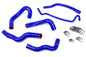 HPS Performance HPS Blue Reinforced Silicone Radiator Hose Kit Coolant Ford 05-06 Mustang V8