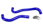HPS Performance HPS Blue Reinforced Silicone Radiator Hose Kit Coolant Honda 12-15 Civic Si