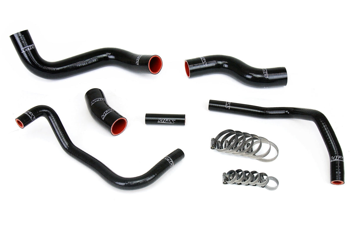 HPS Performance HPS Black Reinforced Silicone Radiator + Heater Hose Kit Subaru 13-16 BRZ