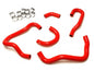 HPS Performance HPS Red Reinforced Silicone Heater Hose Kit Honda 06-09 S2000