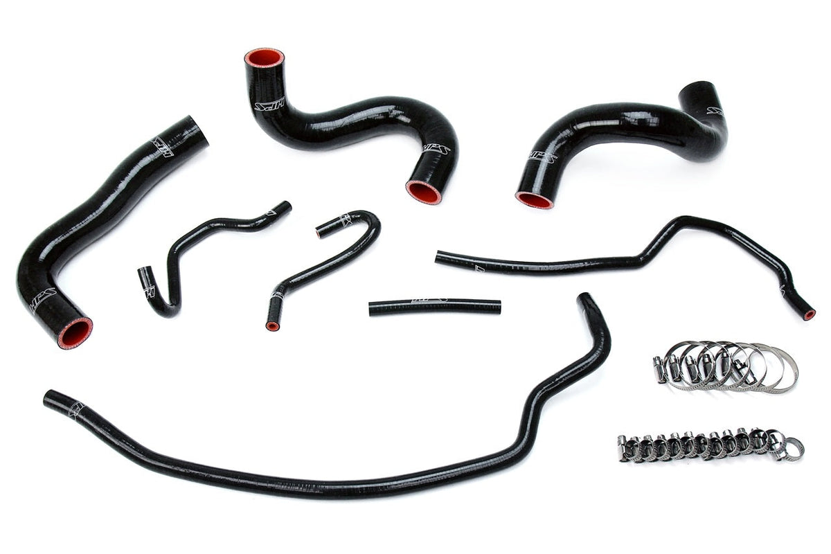 HPS Performance HPS Black Reinforced Silicone Radiator Hose Kit Coolant Toyota 09-13 Corolla 1.8L