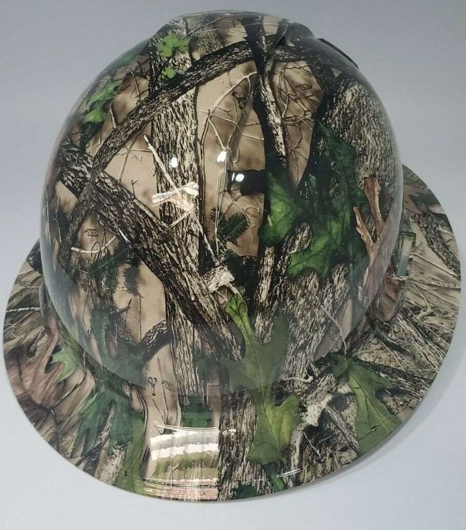 Full Brim Hard Hat Hydro Dipped TRUE TIMBER REAL WOODS CAMO HTC