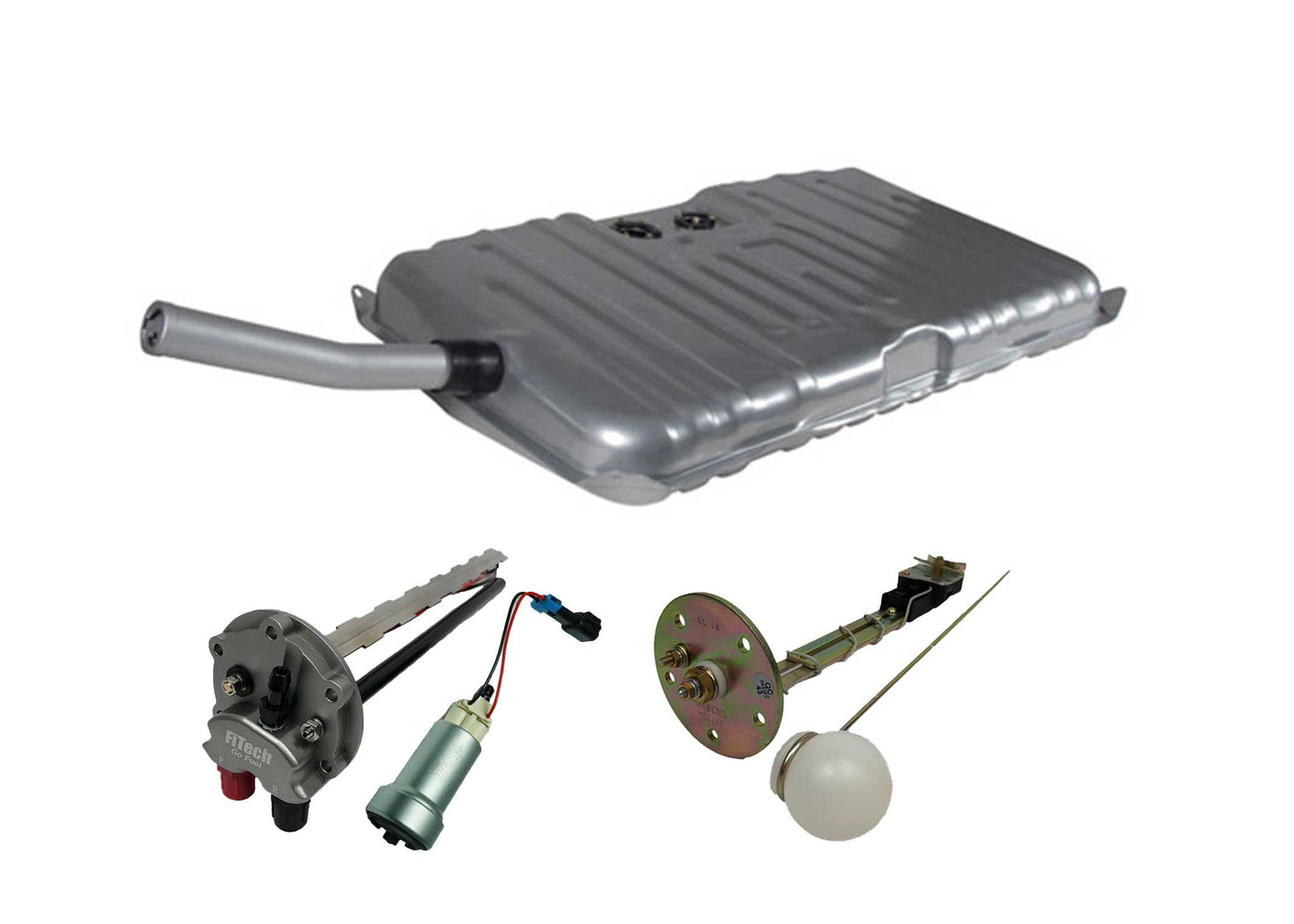 FiTech - Go Fuel 440 LPH EFI Fuel Tank Kit 1971-1972 Chevy El Camino Notched