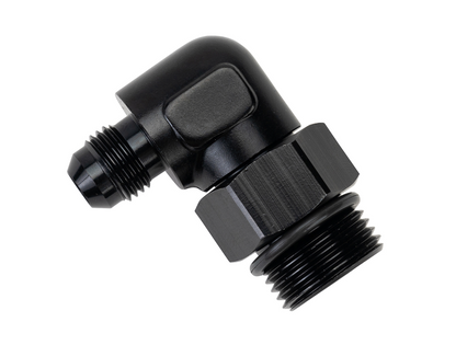 Aluminum Swivel Fitting 90° 7/8-14 UNF X -6AN Male