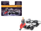 Can-Am Spyder RT 3-Wheel Motorcycle Hyper Silver Metallic with Driver Figure 1/32 Diecast Model by BRP Models  free shipping USA