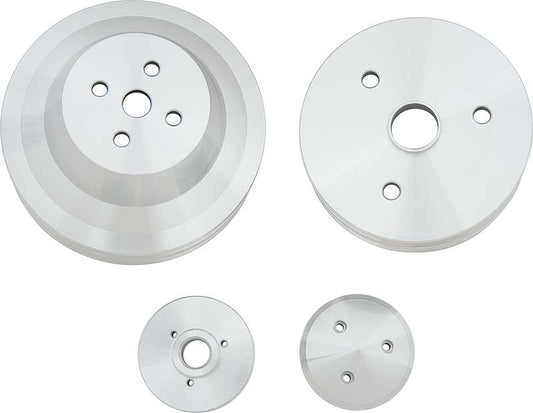 Small Block Chevy Pulley Kit - V-Belt - SWP - 2V