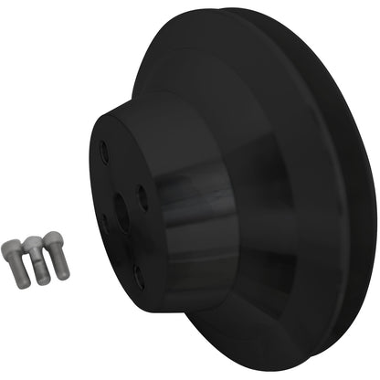 Small Block Chevy Water Pump Pulley - LWP - 1V - Black