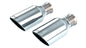 2021-2024 Ram 1500 TRX Tip Kit Single Round Rolled Edge Angle-Cut Bright Chrome