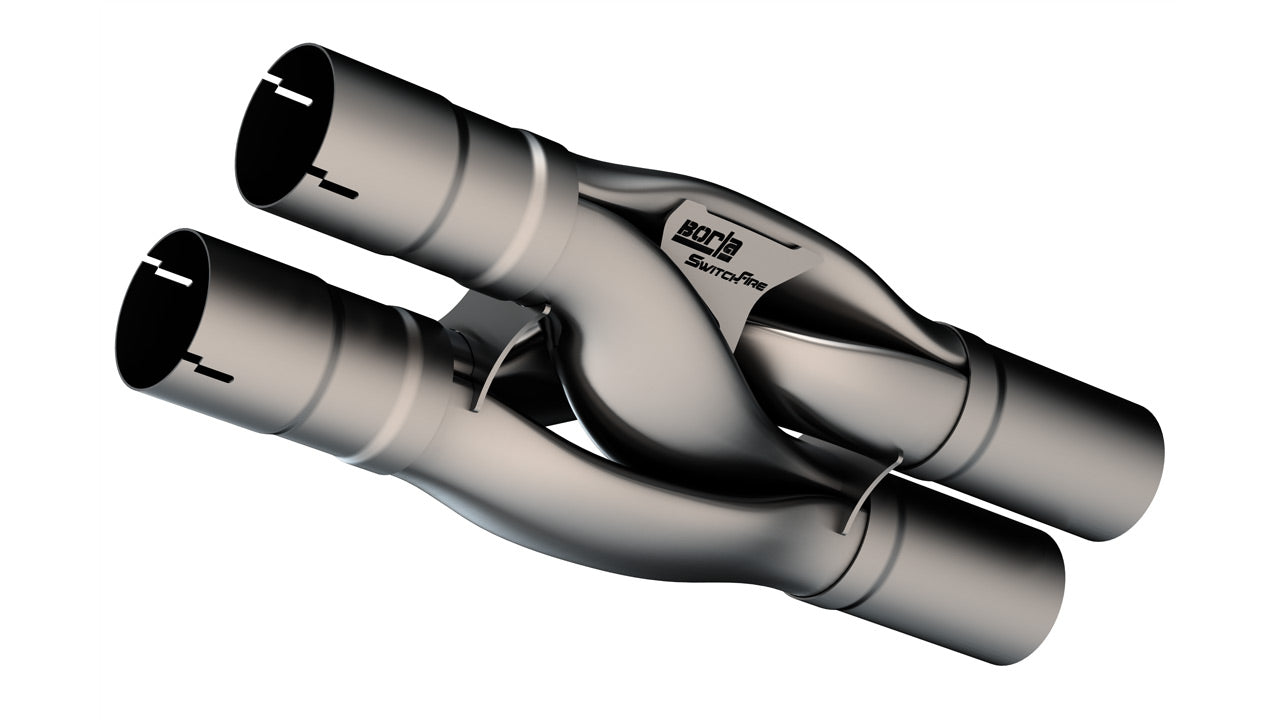 Borla 2018-2025 Ford Mustang GT/ 2024-2025 Mustang Dark Horse Universal Hydroformed SwitchFire® X-Pipe Part # 60748