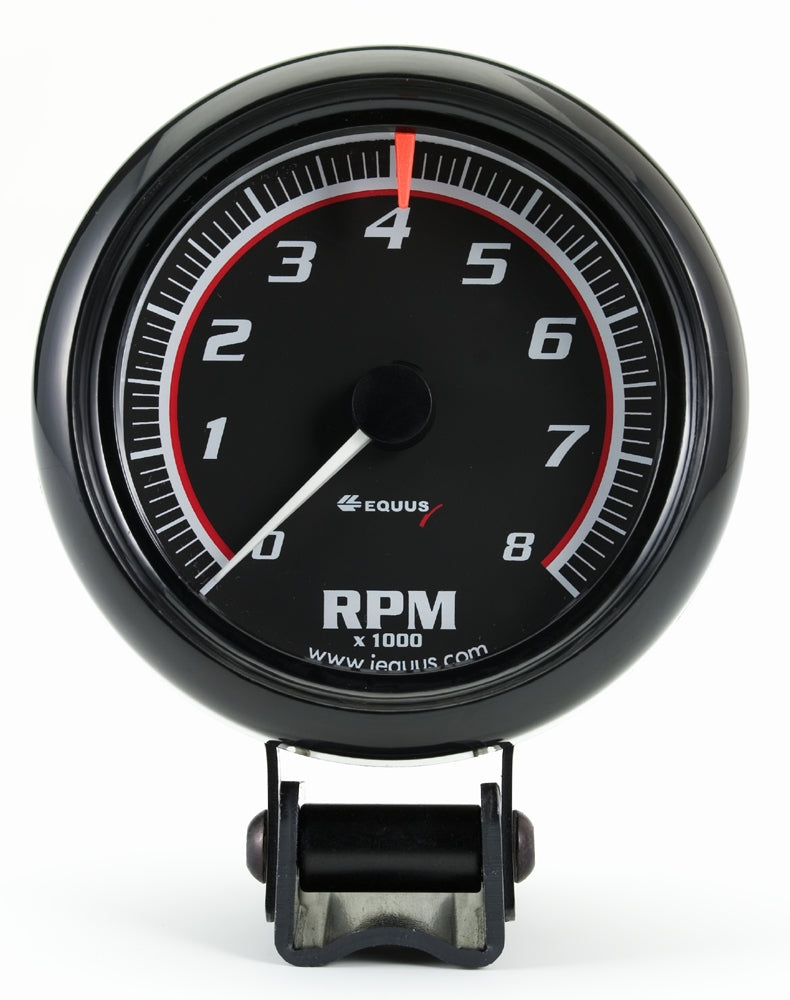 2-1/2 In. Mini Black Tachometer