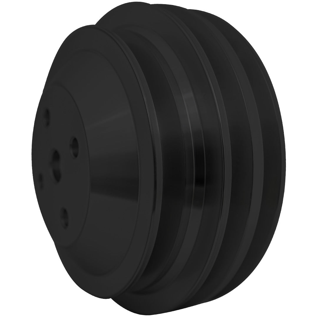 Small Block Chevy Crankshaft Pulley - 3V - LWP - Black