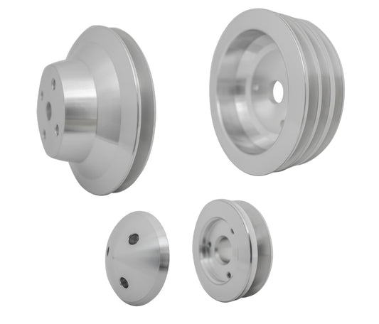 Small Block Chevy High Flow Pulley Kit - 3V - SWP