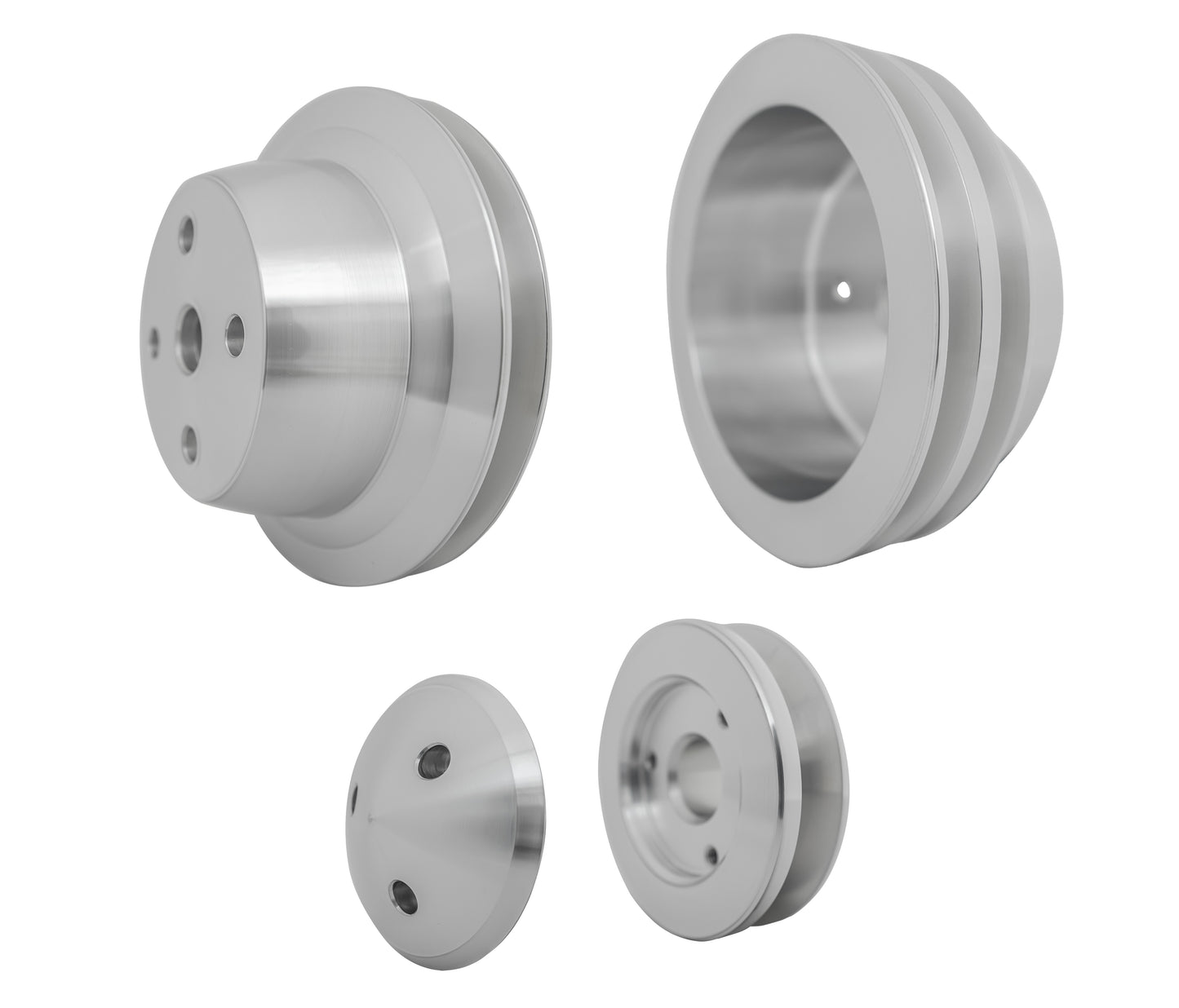 Small Block Chevy High Flow Pulley Kit - 2V - LWP