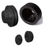Small Block Chevy High Flow V-Belt Pulley Kit - LWP - Black