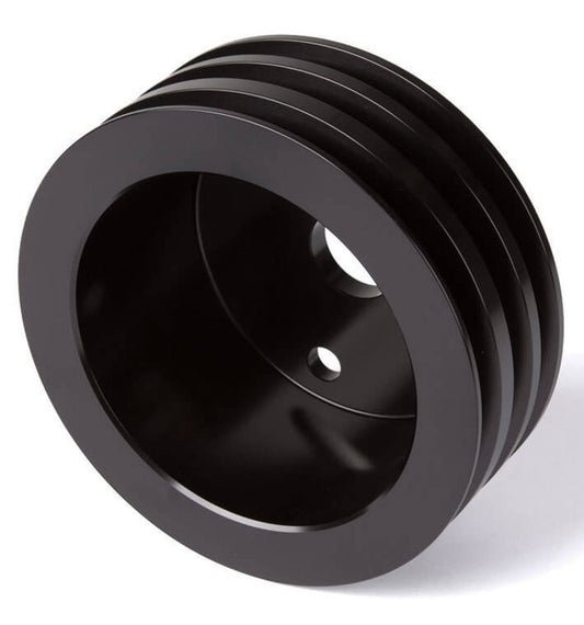 Big Block Chevy High Flow V-Belt Crankshaft Pulley - 3V - LWP - Black