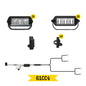 Tiny Monster 61CC4 Tiny Monster Grille Kit For Chevrolet Silverado 1500 LT/LTZ/RST 2022-25 (4 Light Bars Harness Brackets)