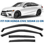 CLIM ART In-Channel Window Deflectors Extra Durable