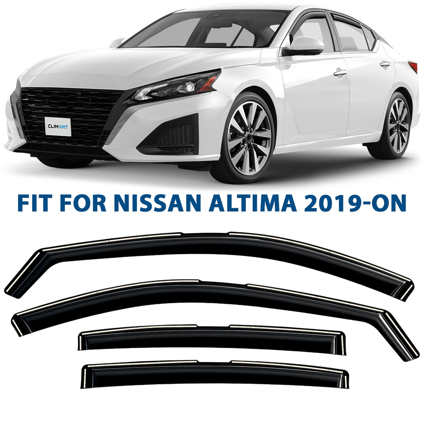 CLIM ART In-Channel Window Deflectors Extra Durable