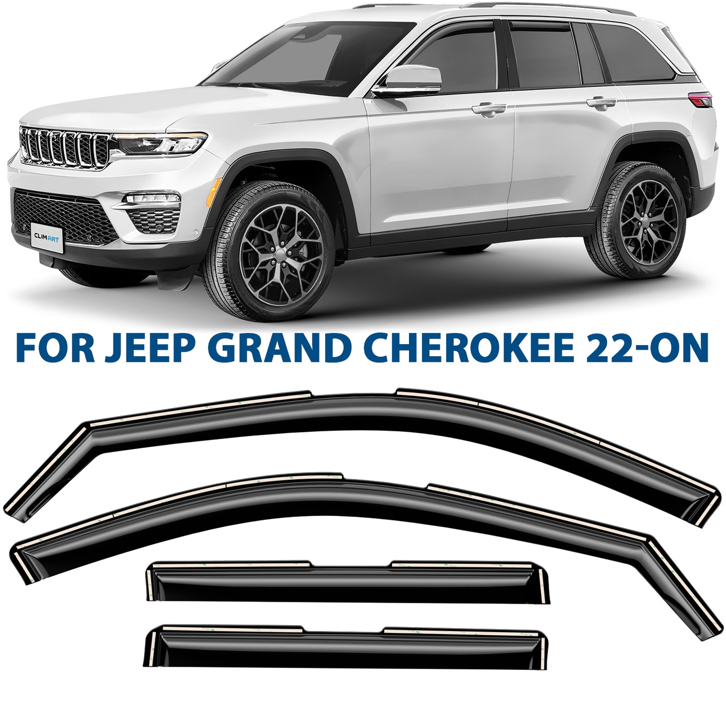 CLIM ART In-Channel Window Deflectors Extra Durable