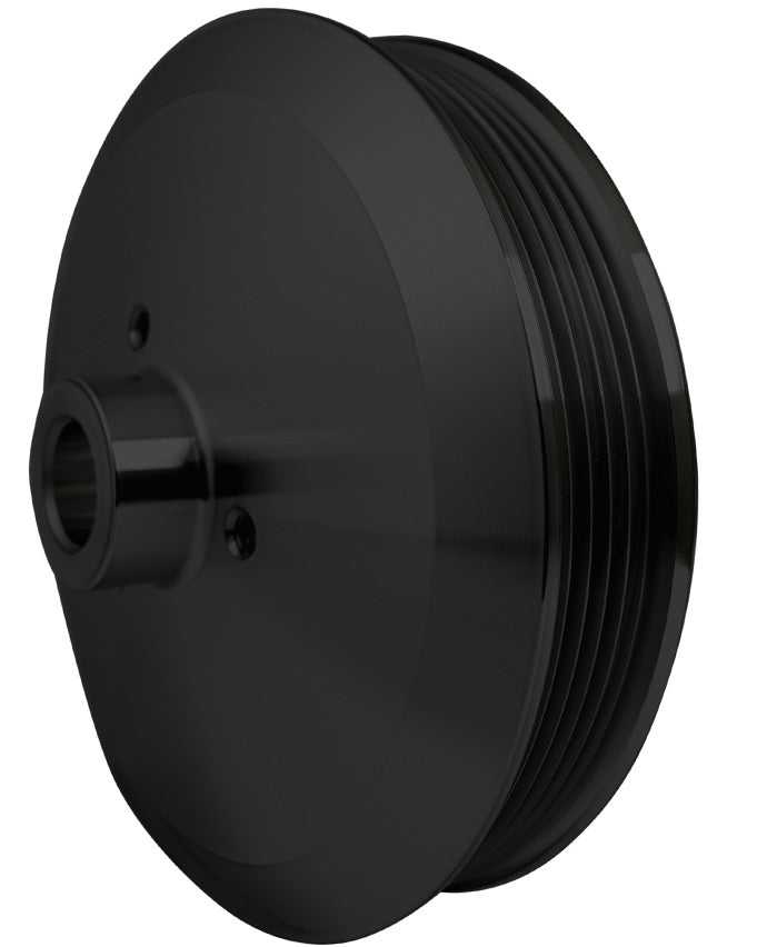 Serpentine Power Steering Pulley - Press Fit - Black