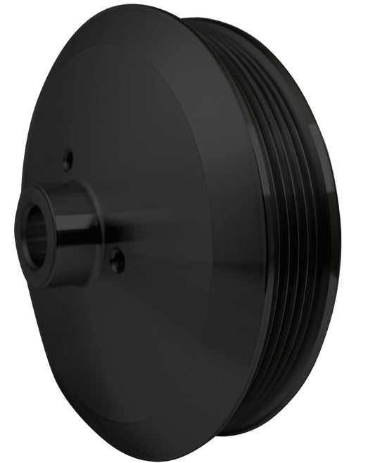Serpentine Power Steering Pulley - Press Fit - Black
