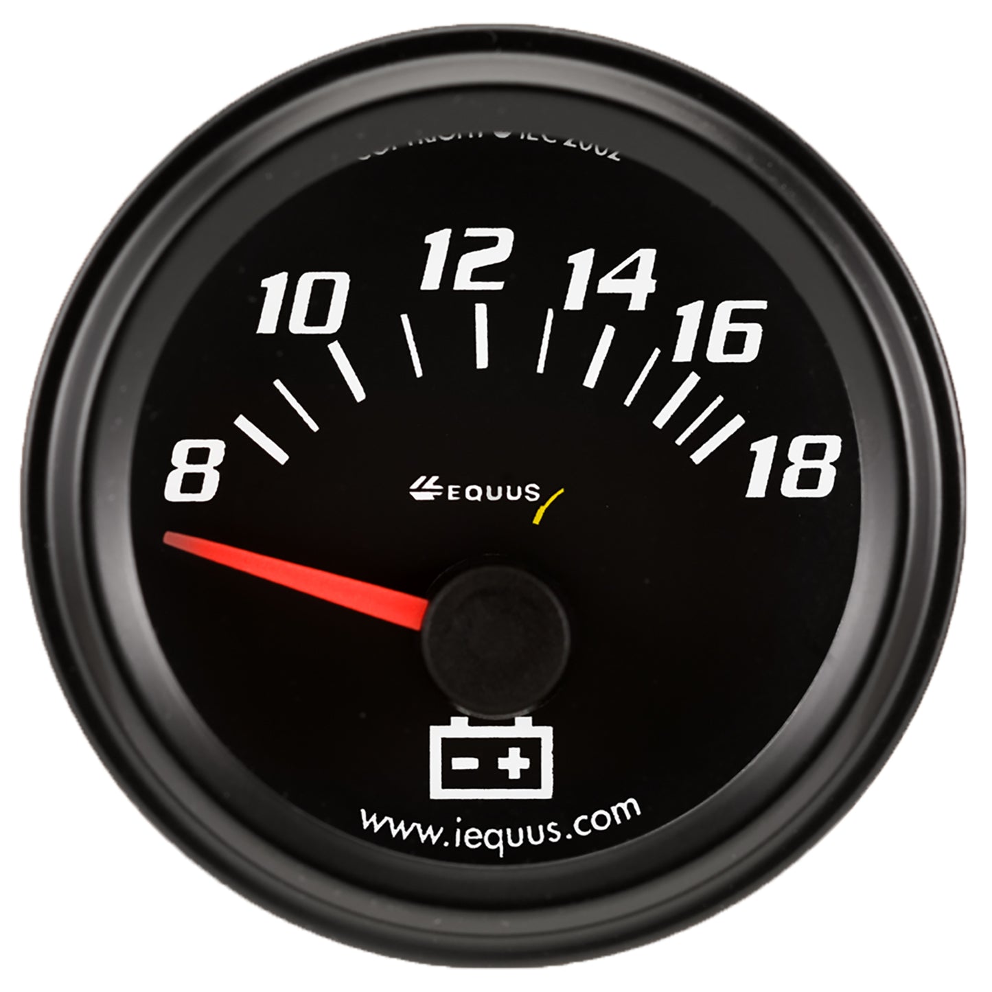 2 In. Black Voltmeter