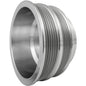 Small Block Chevy Serpentine Crankshaft Pulley - 2V - 5 & 6 Rib - Silver