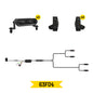 Tiny Monster 63FD4 Tiny Monster Grille Kit For Ford F-150 XLT 2024-25 (4 Light Bars Harness Brackets)