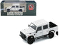 Land Rover Defender 110 Pickup Truck White with Extra Wheels 1/64 Diecast Model Car by BM Creations  free shipping USA
