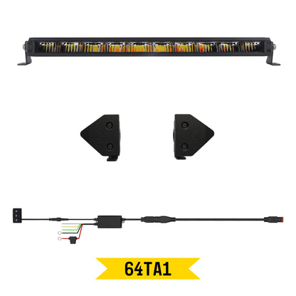 Tiny Monster 64TA1 Tiny Monster Grille Kit For Toyota Tundra TRD Pro 2022-25 (1 Light Bar Harness Brackets)