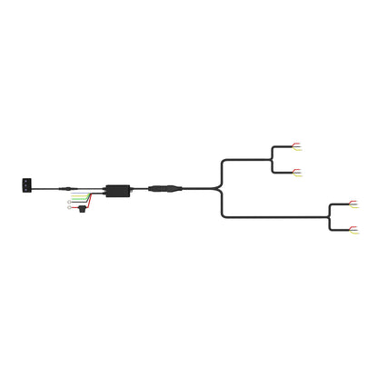 Tiny Monster 65R44 Tiny Monster Grille Kit For Honeycomb Style Grille Universal (4 Light Bars Harness Brackets)