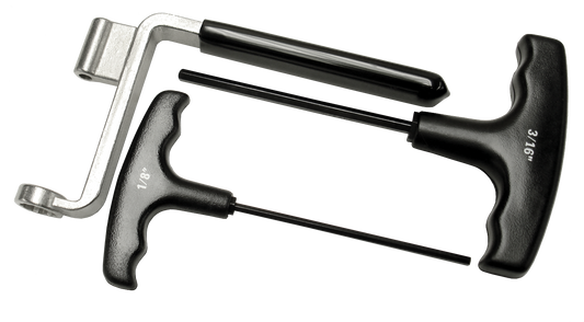 1/2 Inch Wrench With One 3/16 And One 1/8 Allen Wrench