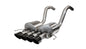 Corsa 2014-2019 Chevrolet Corvette C7 Z06 6.2L 2.75in Xtreme Axle-Back w/ Dual NPP & Quad Black Tips 14777BLK