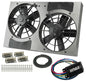 Powerpack - High Output Dual 11" RAD Fan/Alum Shroud Kit W/ PWM Controller