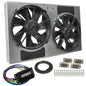 Powerpack - High Output Dual 12" RAD Fan/Alum Shroud Kit W/ PWM Controller