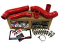 HPS Red Reinforced Silicone Intercooler Hose Kit Mitsubishi Lancer EVO 10 X US-Spec