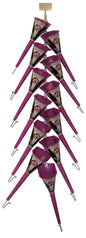 Hanging Clip-Strip With 12 Funnels