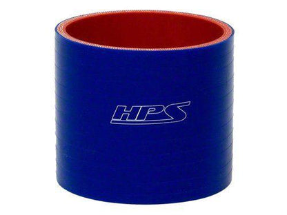 HPS 2-1/2" ID, 4" Length, Silicone Straight Coupler Hose, High Temp 4-ply Reinforced, 63mm ID, Blue
