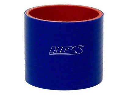 HPS 4" ID, 4" Length, Silicone Straight Coupler Hose, High Temp 4-ply Reinforced, 102mm ID, Blue