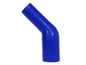 HPS 3/4" - 1-1/4" ID, Silicone 45 Degree Elbow Reducer Coupler Hose, High Temp 4-ply Reinforced, Blue, 19mm - 32mm ID